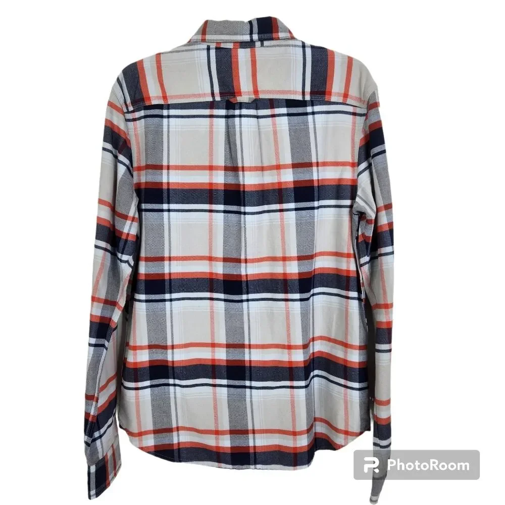 The North Face Mens Long Sleeve Plaid Pattern Button Down Shirt Size Medium